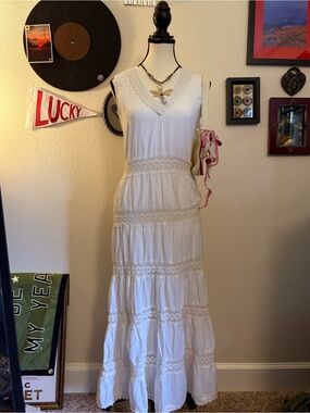 Shore Drive Tiered Boho Maxi Dress